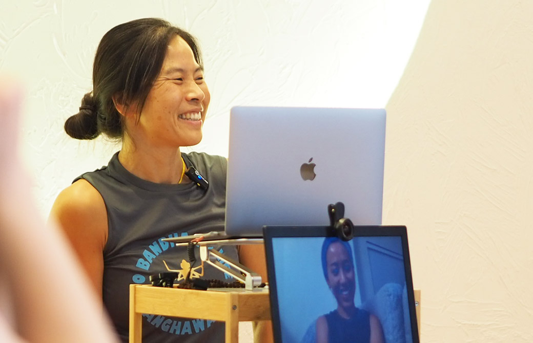 ヨーコ・フジワラ来日の際のRYT200卒業式